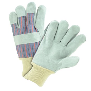 Imágen de West Chester 350 Azul/Rojo Grande Lona/Cuero Dividir Cuero vacuno Lona/Cuero Guantes de trabajo (Imagen principal del producto)