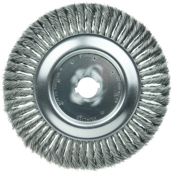Weiler 08189 Cepillo de rueda - Anudado - Torsión estándar Acero cerda