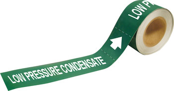 Imágen de Brady Pipe Markers-To-Go Blanco sobre verde Vinilo 109390 Marcador de tubería autoadhesivo (Imagen principal del producto)