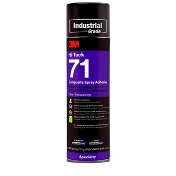 3M Spray 71 Hi-Tack Adhesivo en aerosol Transparente Aerosol 18.04 oz Lata de aerosol - 14327