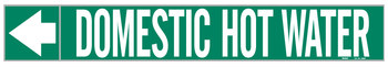 Imágen de Brady Pipe Markers-To-Go Blanco sobre verde Vinilo 108900 Marcador de tubería autoadhesivo (Imagen principal del producto)