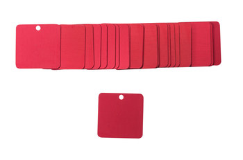 Imágen de Brady Rojo Cuadrado Aluminio 87628 Etiqueta en blanco para válvula (Imagen principal del producto)