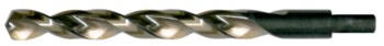 Cle-Line 1873 Parabólico Taladro de Jobber - Corte de mano derecha - Punta Dividir 135° - Acabado Negro Y Oro - Longitud Total 5.5 pulg. - Flauta Espiral - Acero de alta velocidad - Vástago Reducido - C18713