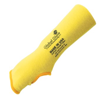 Imágen de Global Glove K10SLT Amarillo 10 pulg. Kevlar Mangas de capa resistentes a cortes solamente (Imagen principal del producto)