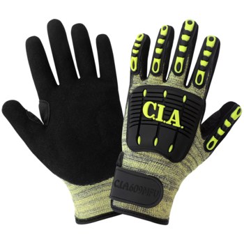 Imágen de Global Glove Vise Gripster C.I.A. Amarillo/negro Grande Aralene Guantes resistentes a cortes (Imagen principal del producto)