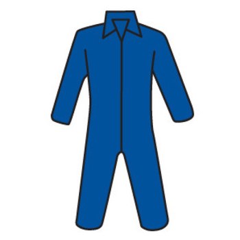Imágen de West Chester 3575 Azul Grande Polipropileno Overoles desechables para trabajo y uso general (Imagen principal del producto)