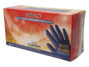 Imágen de Adenna Hero Azul 2XG Látex Guantes desechables (Imagen principal del producto)