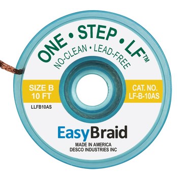EasyBraid LF-B-10AS Trenza Desoldadora - 0.050 pulg. x 10 pies - easybraid lf-b-10as