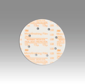 3M Hookit Recubierto Óxido de aluminio Naranja Disco de velcro - Óxido de aluminio - 6 pulg. - 15 µ - Súper fino - 54552