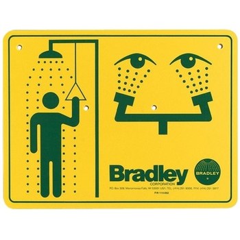 Imágen de Bradley Señalamiento para estacion de lava ojos (Imagen principal del producto)