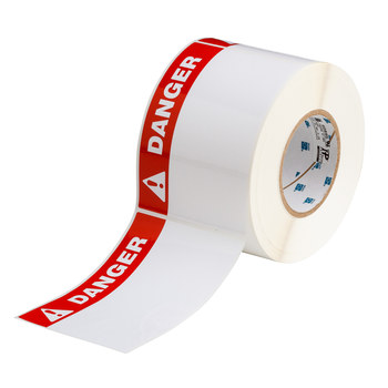 Imágen de Brady Blanco Poliéster Transferencia térmica THTEL-25-483-.5-DA Rollo de etiquetas para impresora de transferencia térmica troquelado (Imagen principal del producto)