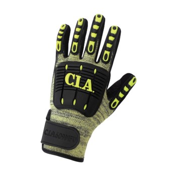 Global Glove Vise Gripster C.I.A. Amarillo/negro Grande Aralene Guantes resistentes a cortes - 816368-02597