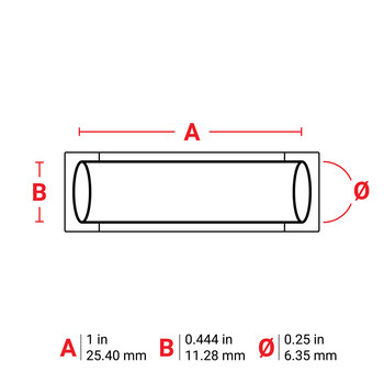 Imágen de Brady PermaSleeve Rosa Transferencia térmica M6-250-1-342-PK Etiquetas termorretráctiles para cables y alambres (Imagen principal del producto)