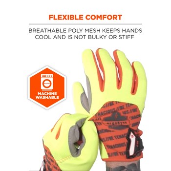 Ergodyne ProFlex 812 Lima Grande Sintético Guantes de trabajo - 720476-17274