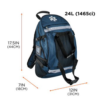Ergodyne Arsenal GB5243 Azul Poliéster Mochila protectora - Ancho 13 pulg. - Longitud 20 pulg. - Altura 6 pulg. - 720476-13487