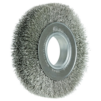 Weiler 03520 Cepillo de rueda - Rizado Acero inoxidable cerda