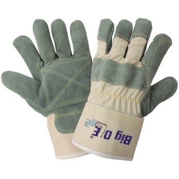 Imágen de Global Glove Big Ole Sage Green Talla única Cuero Dividir Cuero vacuno Cuero Guantes de trabajo (Imagen principal del producto)