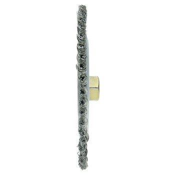 Weiler Roughneck 09200 Cepillo de rueda - Anudado - Circular trenzado Acero inoxidable cerda