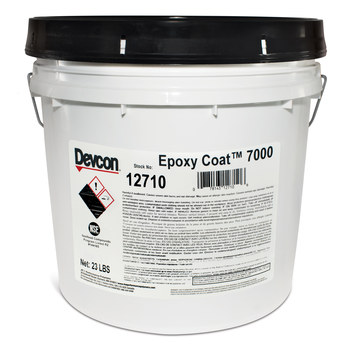 Devcon Epoxy Coat 7000 Gris Adhesivo epoxi - Base y acelerador (B/A) - 2 gal Cubeta - 12710