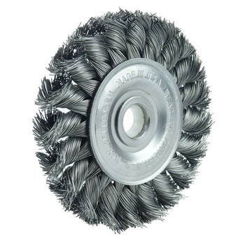Weiler Wolverine 36290 Cepillo de rueda - Anudado - Torsión estándar Acero cerda