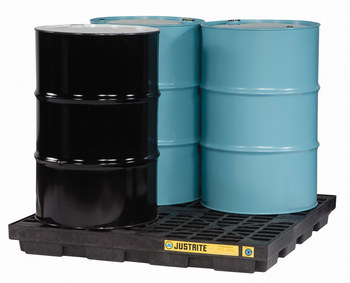 Imágen de Justrite Negro/Azul Ecopolyblend 5000 lb 49 gal Tarima para derrames (Imagen principal del producto)
