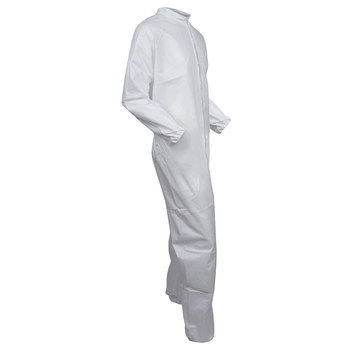 Ansell KleenGuard Overoles resistentes a productos químicos A30 35738 - tamaño Pequeño - Microfuerza - Blanco