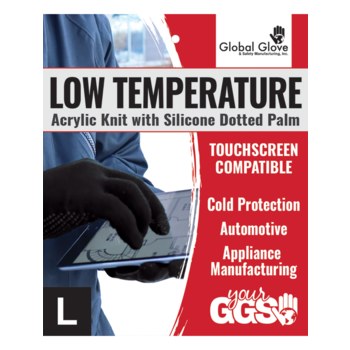 Global Glove IP3D Negro Universal Silicón Guantes de trabajo - ip3db