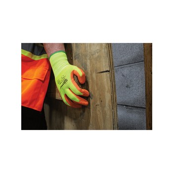 Global Glove Gripster 360HV Naranja Grande Nailon Guantes de trabajo - acabado Áspero - 360hv lg