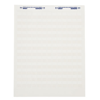 Imágen de Brady Transparente/Blanco Vinilo Inyección de tinta JET-30-117-2 Etiqueta imprimible de inyección de tinta (Imagen principal del producto)
