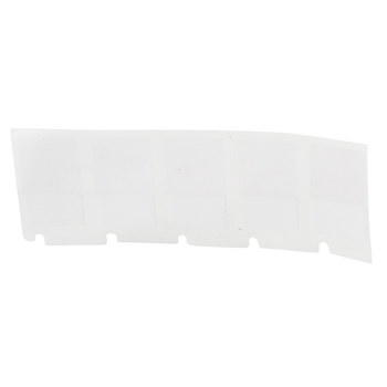 Brady ToughBond M4-47-422 Etiquetas adhesivas multiuso agresivas - 1 pulg. x 0.5 pulg. - Poliéster - Negro sobre blanco - B-422