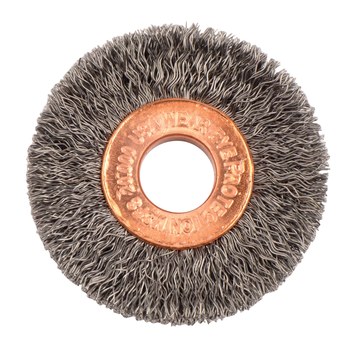 Weiler 15312 Cepillo de rueda - Rizado Acero cerda