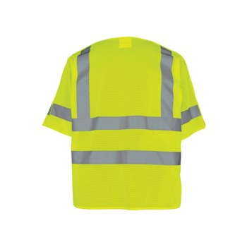 Global Glove FrogWear GLO-011BA Chaleco de alta visibilidad GLO-011BA-L - tamaño Grande - Poliéster - Amarillo/verde reflectante - ANSI clase 3 - 02197