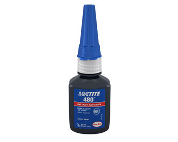 Loctite 480 Adhesivo de cianoacrilato Negro Líquido 20 g Botella - 48040 - Conocido anteriormente como Loctite 480 Prism