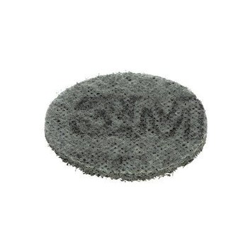 3M Scotch-Brite No tejido Carburo de silicio Gris Disco de velcro - Carburo de silicio - 2 pulg. - Súper fino - 04127