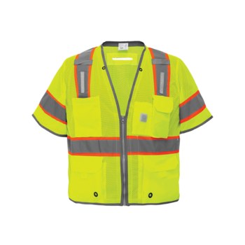 Global Glove FrogWear GLO-315LED Chaleco de alta visibilidad GLO-315LED-L - tamaño Grande - Poliéster - Amarillo/verde reflectante - ANSI clase 3 - 01729