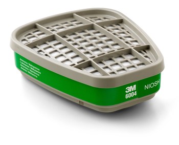 3M 6004 Cartucho de respirador reutilizable 28882 - Verde - Amoníaco protección - Bayonet conexión
