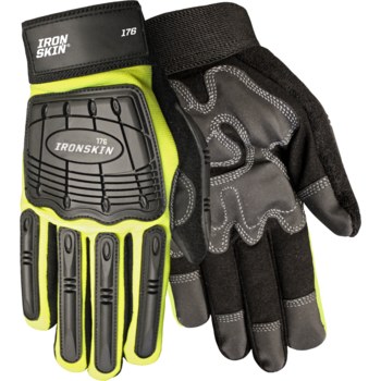 Imágen de Red Steer Ironskin Oil Rigger 176 Negro Grande Cuero sintético Cuero sintético Guantes de trabajo (Imagen principal del producto)