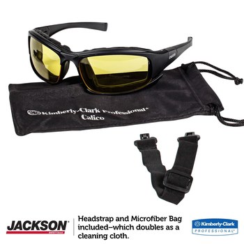 Ansell KleenGuard V50 Policarbonato Lentes de seguridad estándar lente Amarillo - Marco envolvente - 036000-25674