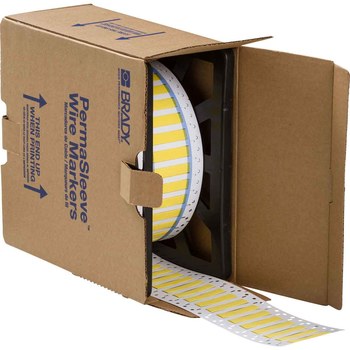 Imágen de Brady PermaSleeve Amarillo Termocontraíble Transferencia térmica LSZH-250-150-Y-M-2 Fundas preformadas para impresoras (Imagen principal del producto)