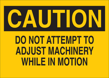 Imágen de Brady B-120 Poliéster reforzado con fibra de vidrio Rectángulo Amarillo Inglés Cartel de seguridad del equipo 69090 (Imagen principal del producto)