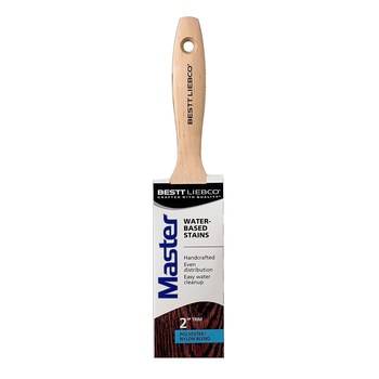 Bestt Liebco Master Manchas a base de agua Plano Cepillo - 2 pulg. - Poliéster/nailon - 65653
