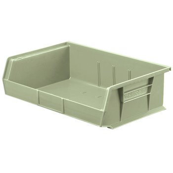 Imagen de Akro-mils Akrobin 60 lb Piedra Polímero de grado industrial Colgado/Apilado Contenedor de almacenamiento (Imagen principal del producto)