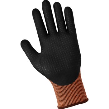 Global Glove Samurai Glove Naranja de alta vis. Grande Tuffalene Platino UHMWPE Tuffalene Platino UHMWPE Guantes resistentes a cortes - cr815d lg