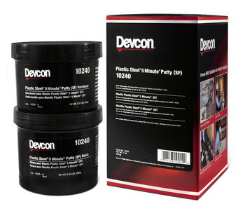 Devcon 5 Minute Rellenador Gris Masilla 1 lb Cubo - 10240