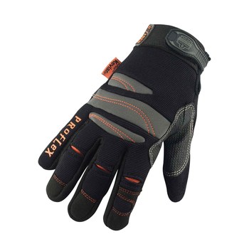 Imágen de Ergodyne Proflex 710CR Negro 2XG Cuero/Neopreno/PVC/Spandex/Felpa Guantes resistentes a cortes (Imagen principal del producto)