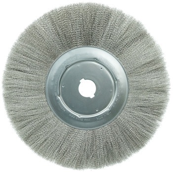 Weiler 01939 Cepillo de rueda - Rizado Acero inoxidable cerda