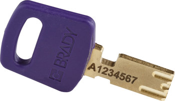 Brady SafeKey Candado de seguridad - Ancho 1 1/2 pulg. - NYL-PRP-38PL-KD