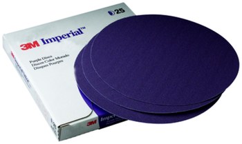 3M Imperial Hookit Recubierto Cerámico Morada Disco de velcro - Cerámico - 8 pulg. - P80 - Mediano - 01850