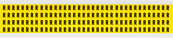 Imágen de Brady 34 Series Negro sobre amarillo Interior Paño de vinilo 34 Series Carta 3400-R Etiqueta en forma de letra (Imagen principal del producto)