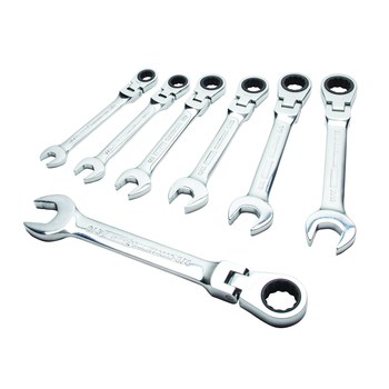 Imágen de Juego de llaves combinadas de carraca con cabeza flexible DWMT74196 de Acero al cromo vanadio por de DEWALT (Imagen principal del producto)